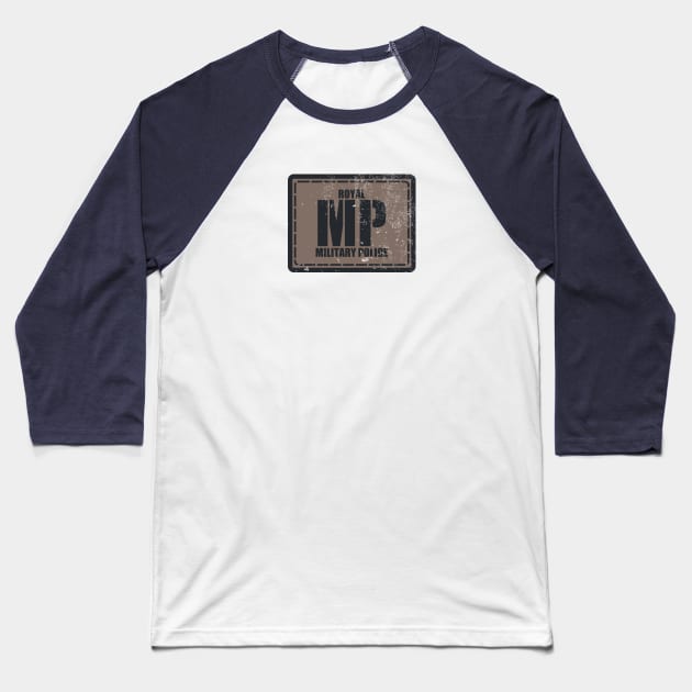 Royal Military Police Patch (distressed) Baseball T-Shirt by TCP